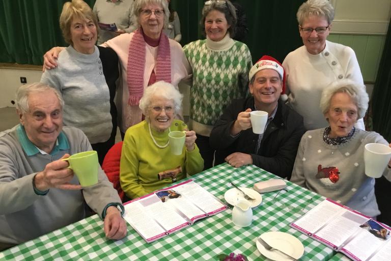 Cllr Drew at the Winter Warmer Cafe