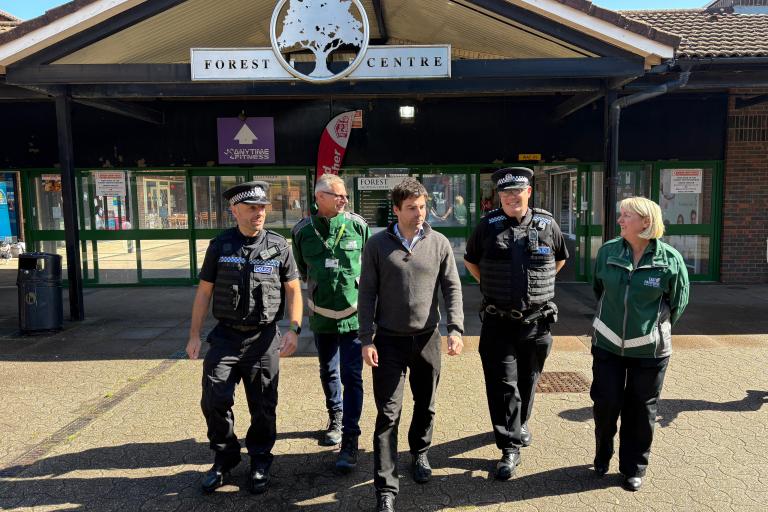 Hampshire police visit Whitehill & Bordon