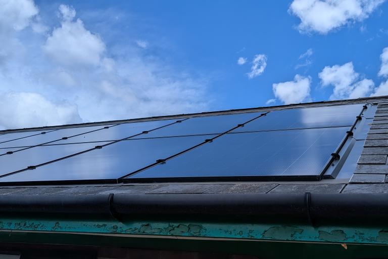 Solar panels on the Kingsley Centre