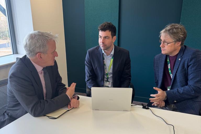 Damian Hinds meets Cllr Millard and Cllr Tree